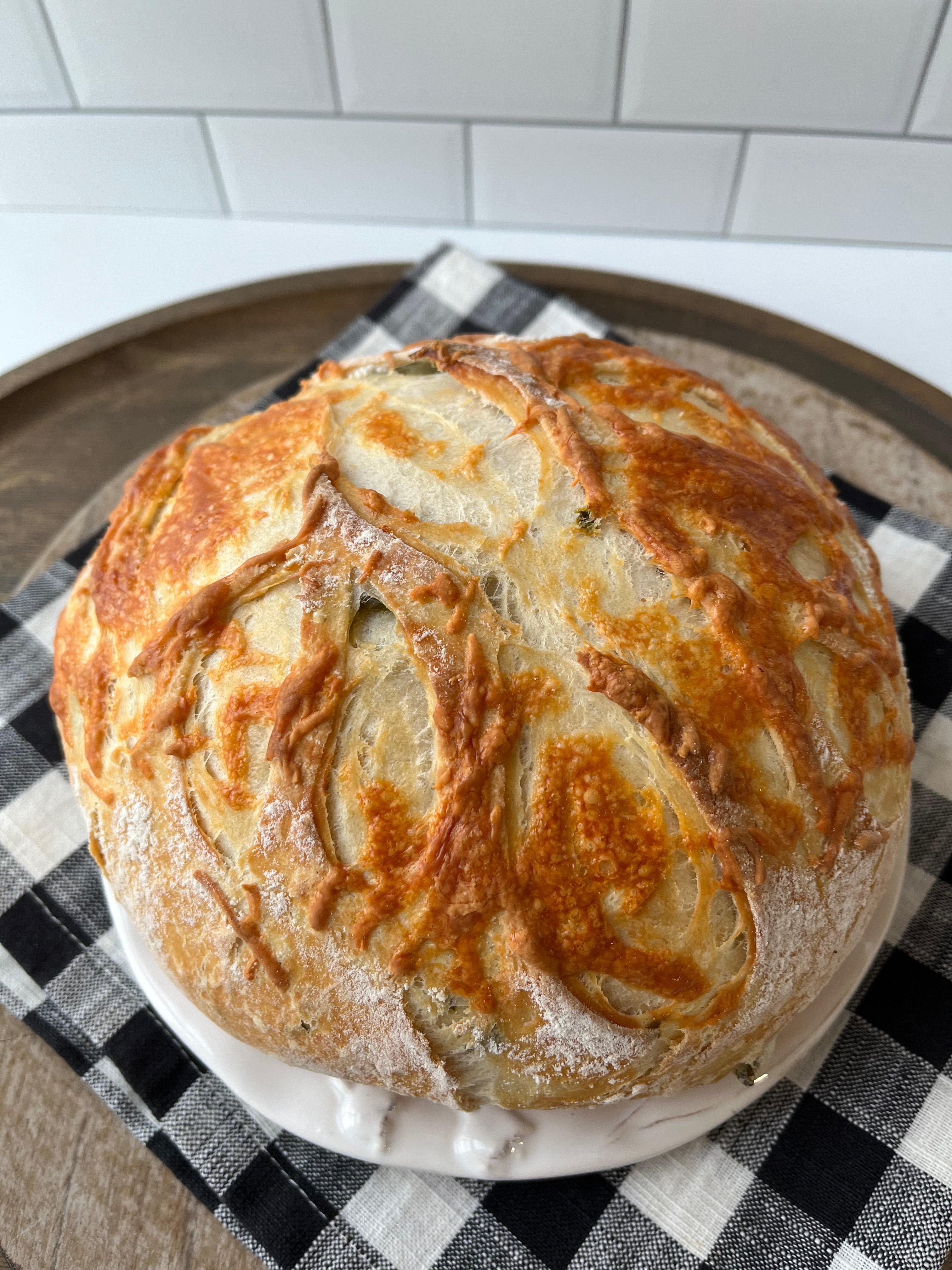 Cheddar Jalapeno Artisan Bread